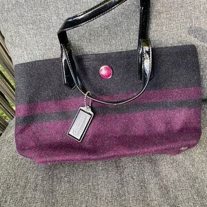 Coach | gorgeous wool purse F24786